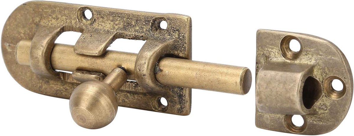 Vintage Messing Deursloten - Antieke Deurslot voor Binnen- en Buitendeuren, Veiligheid en Decoratie