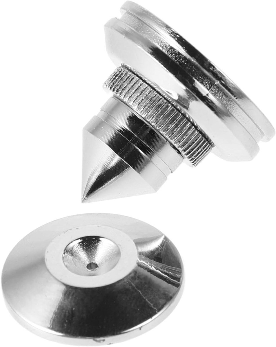 Luidspreker Isolatievoetjes - Antivibratie Voeten - Geluid Verbeteren - Uitgebreide Trillingsdemping - 2.7 cm - Zilver