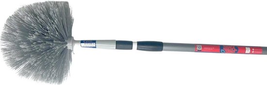 Ragebol Uitschuifbaar - Stoffer Plumeau - Hoge Plekken Stofvrij - Telescoopsteel 175cm - 175 cm - Grijs van Ragebol — afbeelding 4