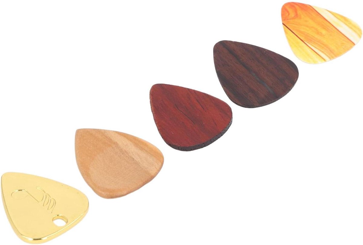 Gitaar Plectrum Houder - Pick Box Set - Muziek Opslag - Magnetisch Slot - 9 x 6 x 6 cm