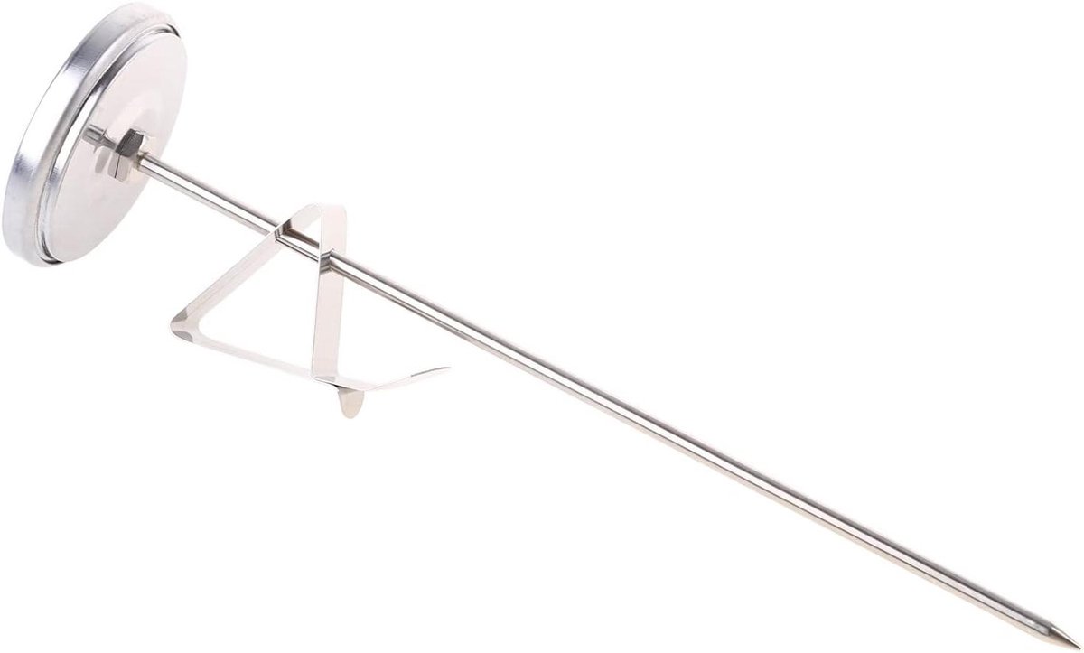 Oven Kook Sonde - Vlees Gauge - BBQ Grillen - Roestvrij Staal - 200 Graden - Zilver