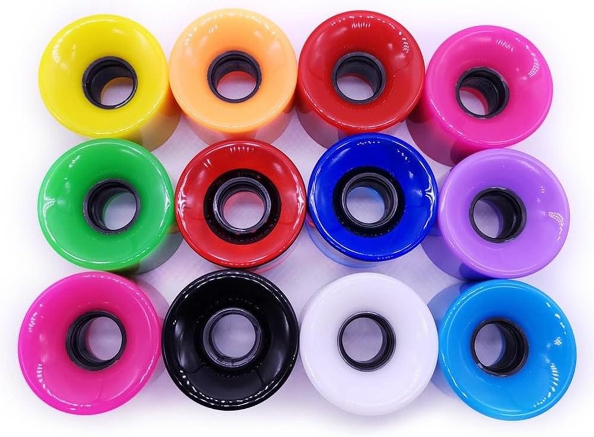 Skateboard Wielen Longboard Wielen Glad Rijden Zachte Schokabsorptie 60x45mm 78A Diverse Kleuren