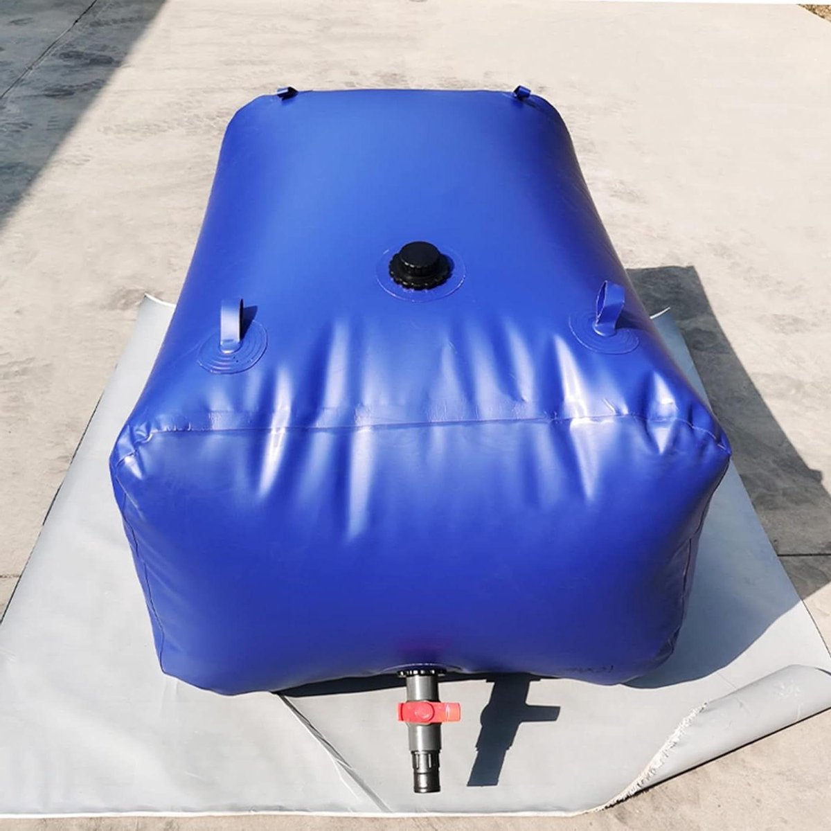 Opvouwbare waterzak - Flexibele watertank - Water opslag buiten - Duurzaam polyethyleen - Tot 5100 liter - Blauw