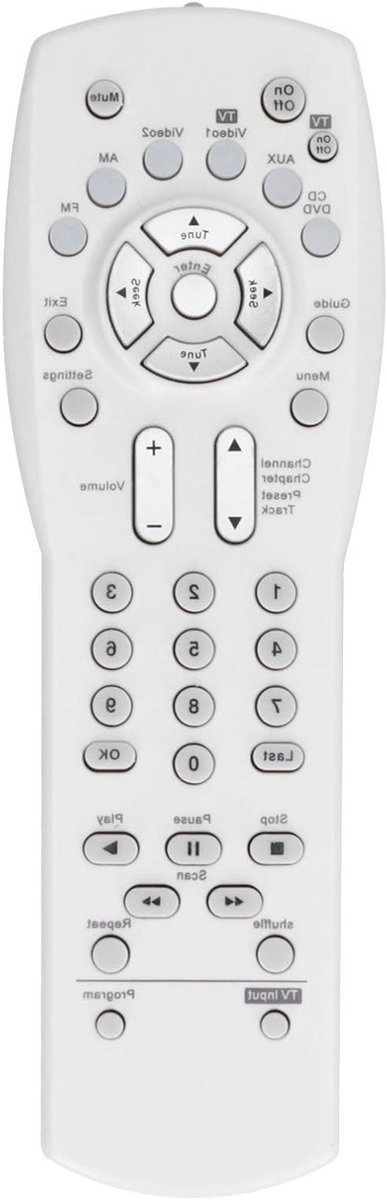 Vervangende Afstandsbediening voor AV 321 Series - Geschikt voor TV, DVD, VCR en Audio/Video Systemen (Wit)