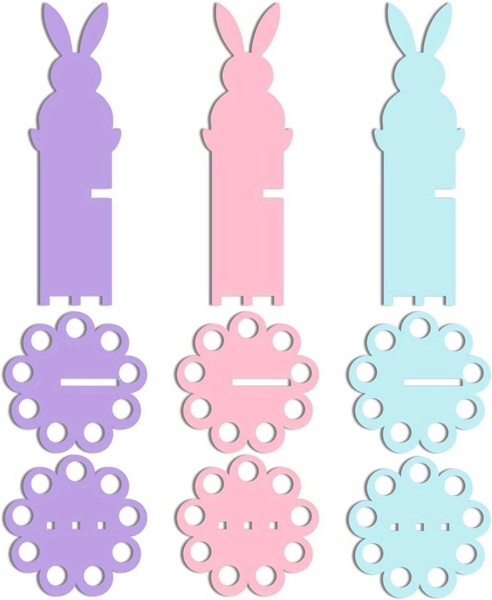 Geldopslag set - Contant geld houder - Feestelijke decoratie - Konijnendesign - 3 stuks - Multicolor