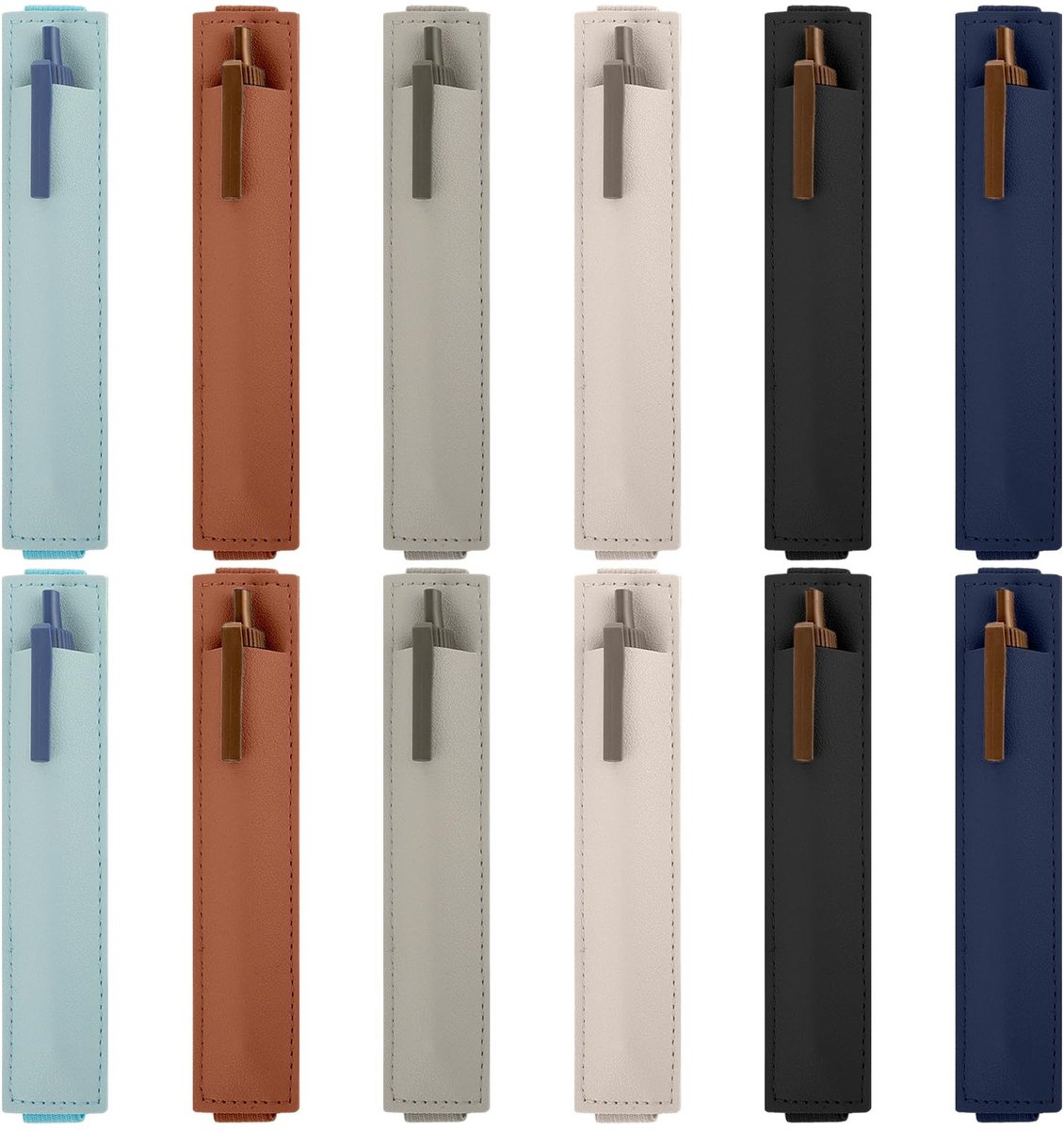Dailygoods - Set van 12 Verstelbare Pennenhouders voor Notitieboeken