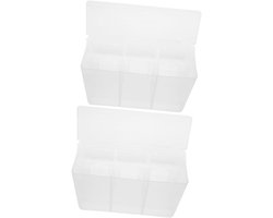 Vogel Voerbak - Drinkfontein Vogelkooi - Vogels Voeren - Automatische Waterdispenser - 2 Stuks - Transparant