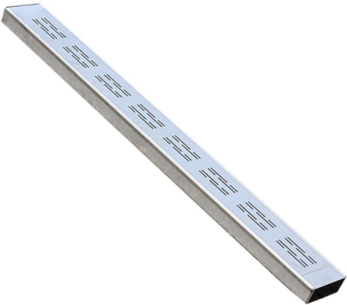 Regenwaterafvoerrooster - Drainagesysteem - Tuinonderhoud - Roestvrij staal - 100 cm lengte - Zilver