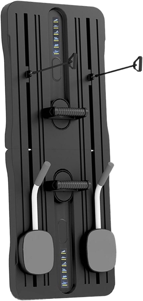 Pilates Board - Fitness Apparatuur - Core Training - Opvouwbaar Ontwerp - 105 x 40 cm - Zwart
