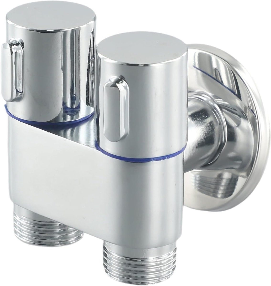 Dubbele Handgreep Dual Control Kraan voor Badkamer Bidet en Douche, Wandmontage voor Wasmachine en Sanitair