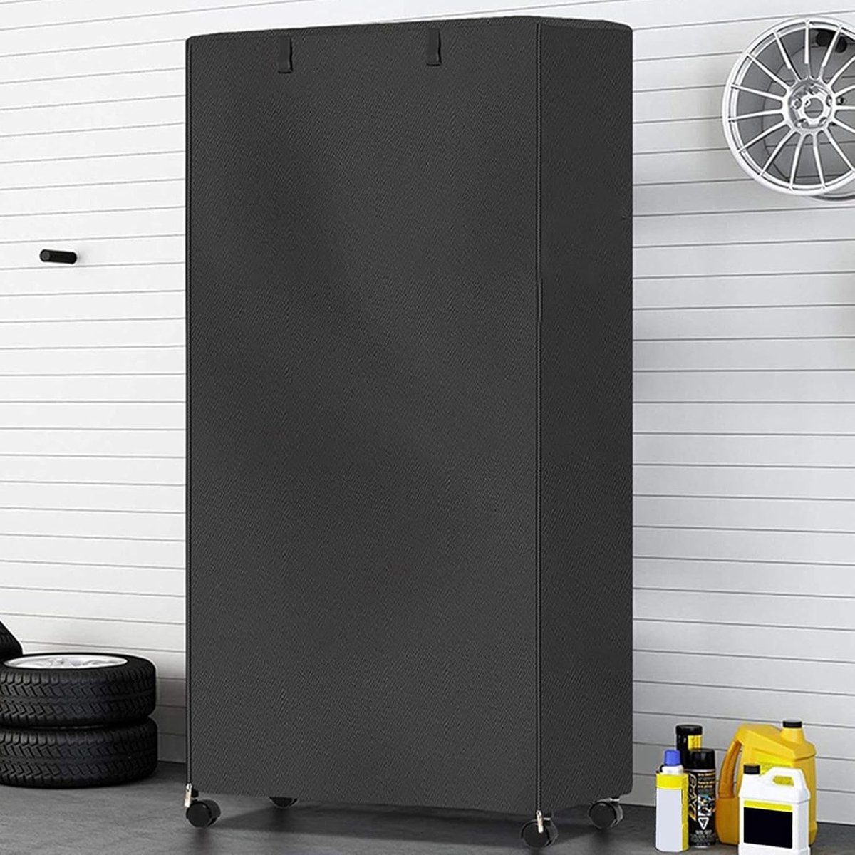 Stofhoes voor plank - Beschermhoes Plankbeschermer - Huishoudelijke organisatie - Waterdicht Oxford materiaal - 91x45x182 cm - Zwart