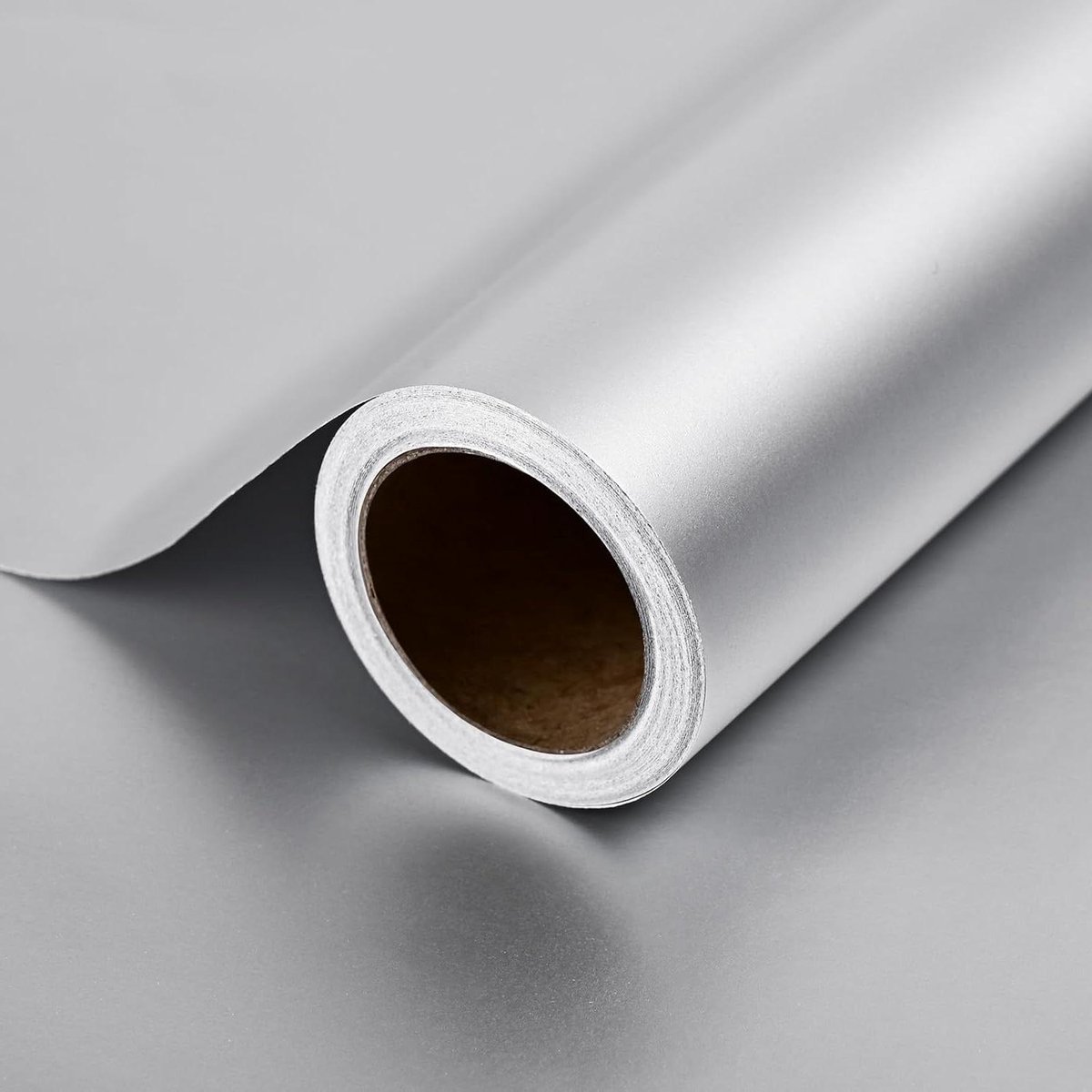 Cadeaupapier Rol - Inpakpapier Mat - Geschenken Inpakken - Duurzaam Gecoat Papier - 44x1000 cm - Zilver