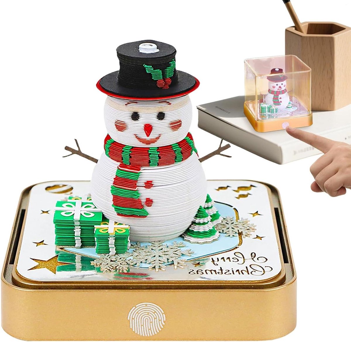 3D Kalender - Papierkunst Kalender - Bureau Decoratie - Afscheurbare Vellen - 98 x 98 cm - Multicolor