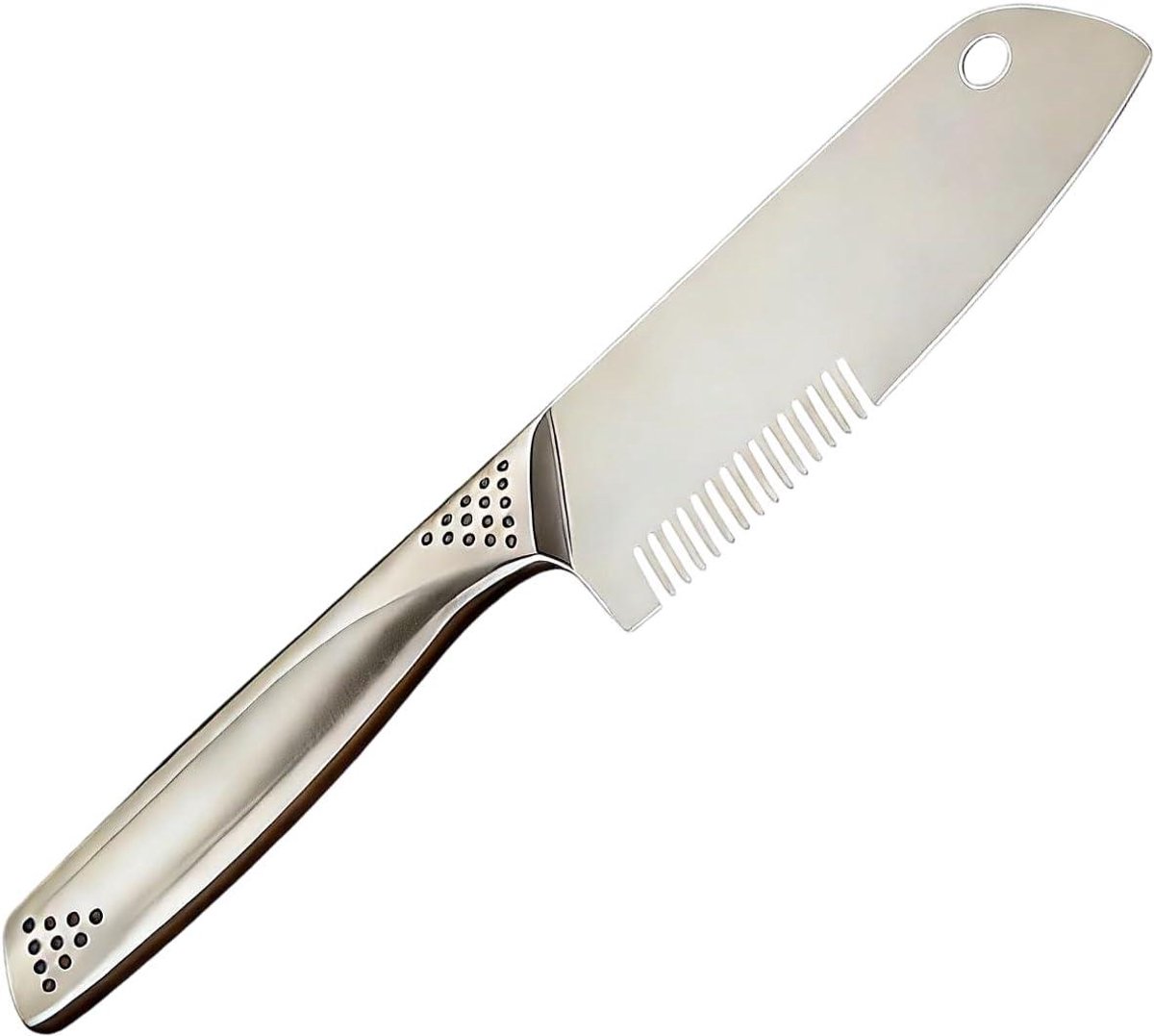 Allessnijder RVS - Hakmolen Keukenhulp - Groenten Snijden - Antislip Basis - 24 cm - Zilver