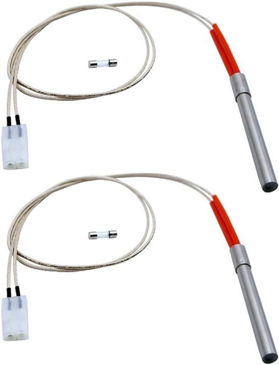 Ontsteker Kit - Vervangingsonderdeel Grill - BBQ Starten - Roestvrij Staal - 2 Stuks - Zwart