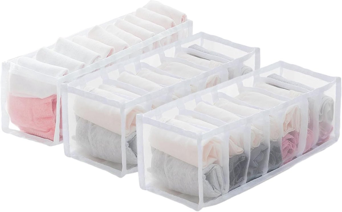 Vouwbare Organizer voor Ondergoed en Sokken - 3 Stuks voor Kleding, Panties en Accessoires