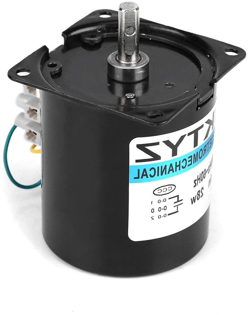 Synchrone Motor - AC Motor - Gordijnen Automatiseren - Stille Werking - 28W - Zwart