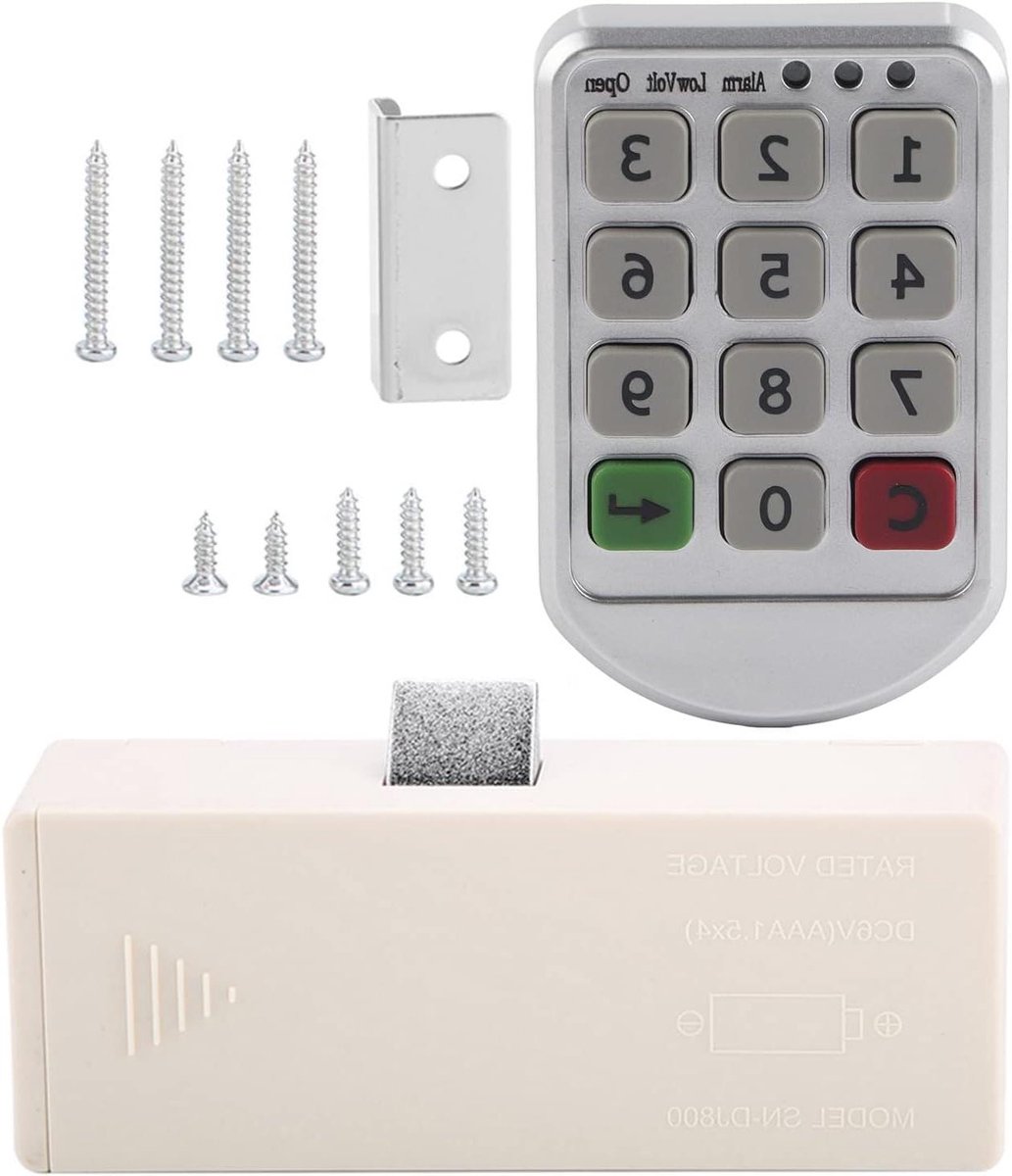 Digitaal Codeslot - Elektronisch Slot Kast - Kasten Beveiligen - Intelligent Wachtmiddelsysteem - 13 x 7 x 5 cm - Grijs
