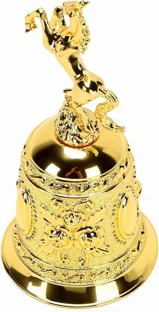 Decoratieve Handbel - Tafelbel Woonkamer - Ruimte Verfraaien - Europees Design - Niet gespecificeerd - Roze Bloem Goud