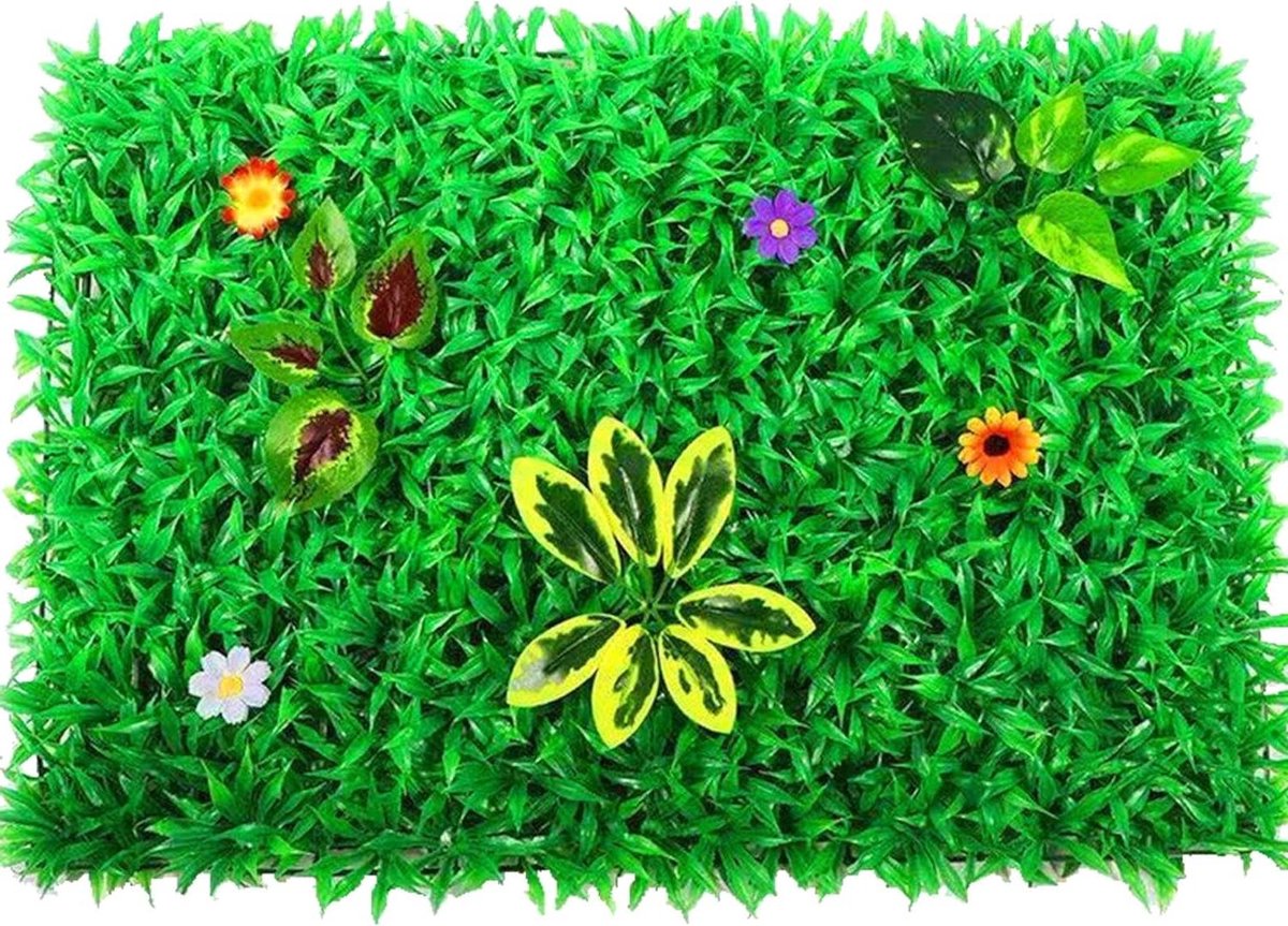 Kunsthagen Panel - Groene Wand - Tuin Decoratie - UV Bescherming - 12 Stuks - Groen