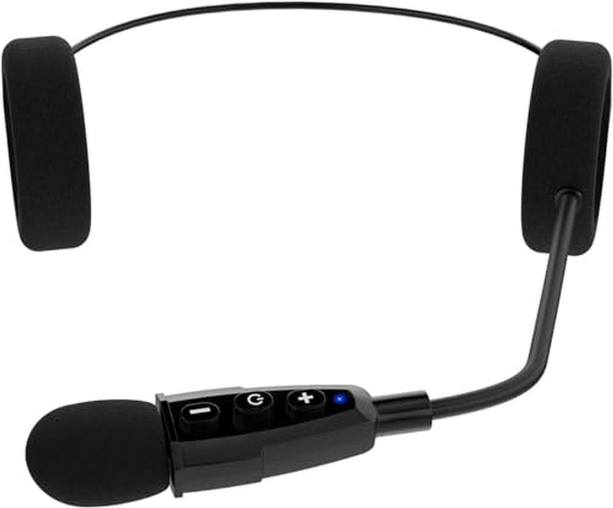 Motorhelm headset - Bluetooth communicatie - Veilig onderweg - Ruisonderdrukking - 19 uur batterij - Zwart