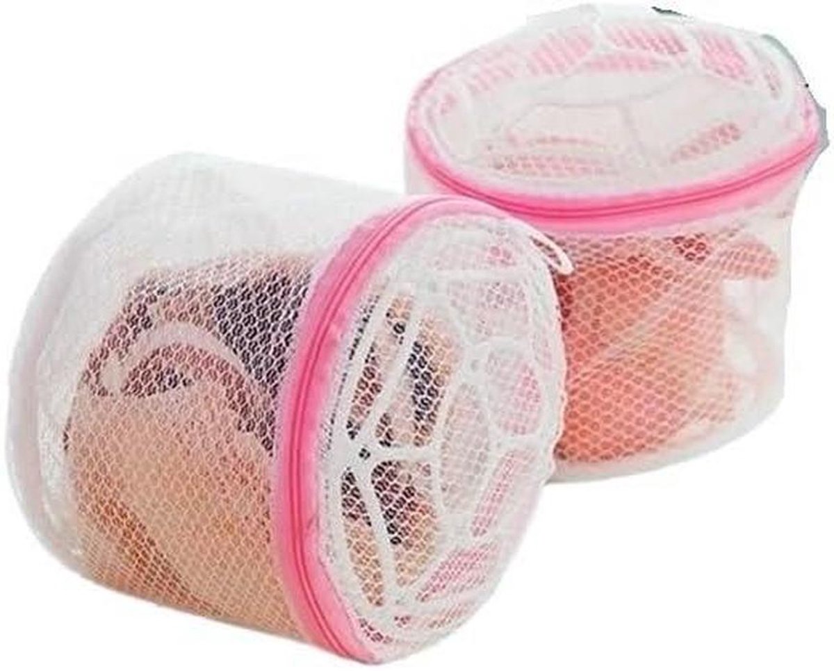 Mesh Waszakken - Sortereerzakken - Kleding Sorteren - Ademend Materiaal - 2 Stuks - Wit