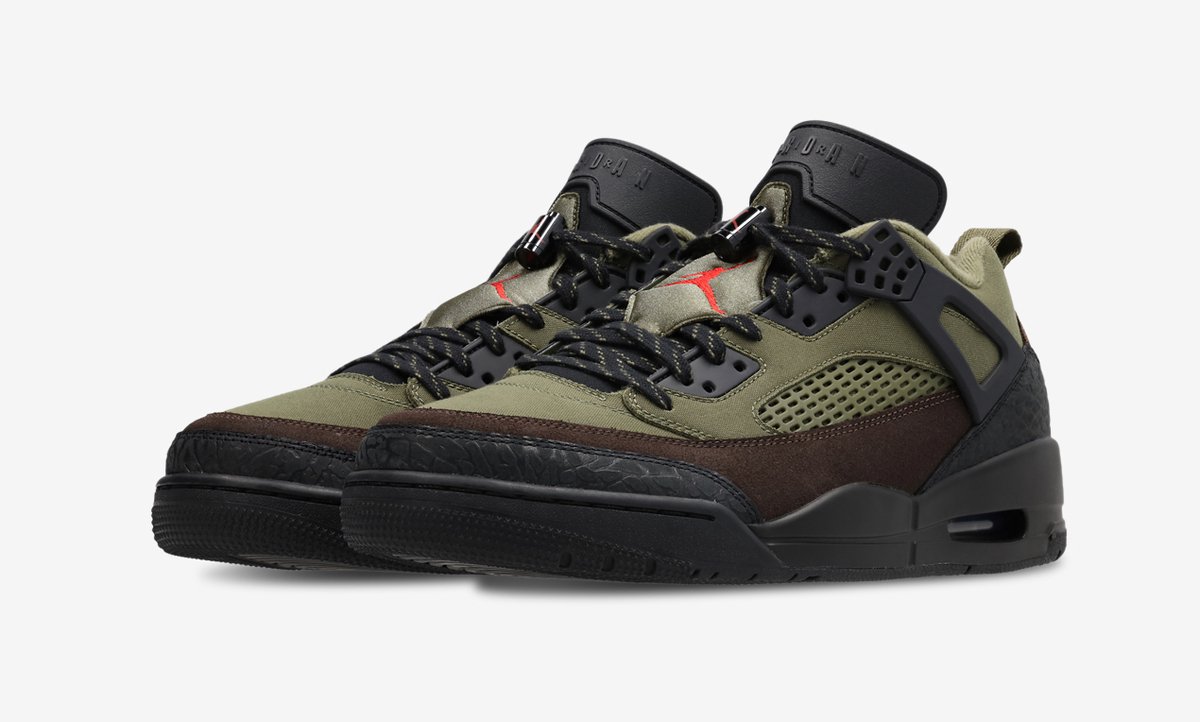 Nike Air Jordan Spizike Low GS “”Medium “” Sneakers Unisex Olijf