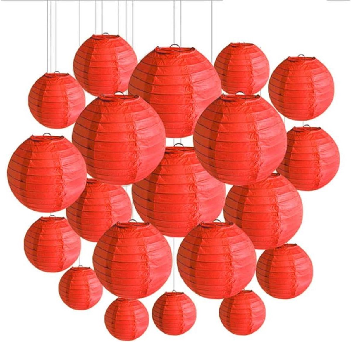 Papieren Lantaarns - Hanglamp Decoratie - Tuin Verfraaien - Inklapbaar Ontwerp - 30 Stuks 