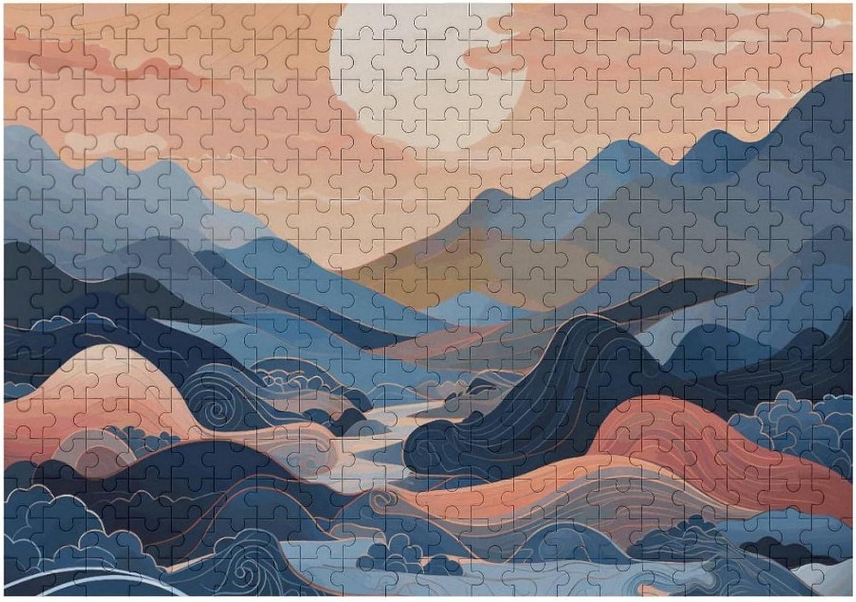 Houten Puzzel - Legpuzzel Volwassenen - Gezinsactiviteit - Gepersonaliseerde Foto - 300 Stukjes - Kleurrijk
