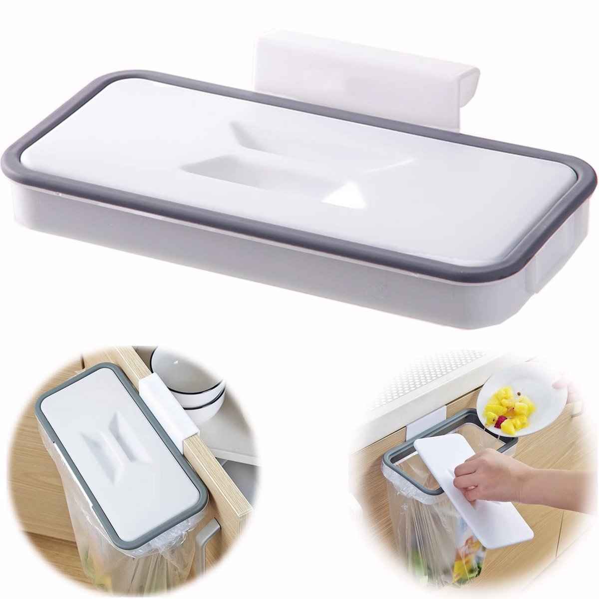 Dailygoods - Vuilniszak Houder - Hangende Draagtas voor Keuken - Handig en Ruimtebesparend - Geschikt voor Keukenkastdeuren - Ideaal voor Afvalzakken...