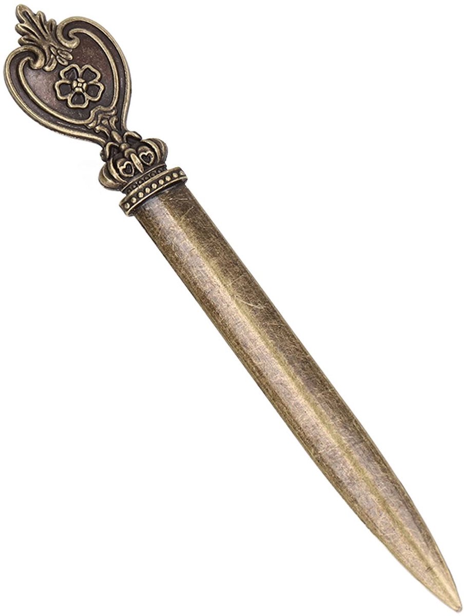 LAUZY- Briefopener Luxe - Gietijzeren Mes - Ergonomische Handgreep - Envelop Opener - Duurzaam - Perfect voor Thuis/Kantoor - Envelopopener