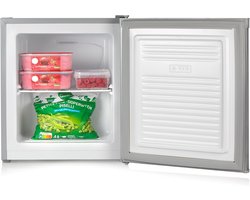 Mini Vriezer - Kleine Diepvries - Extra Vriesruimte - Energieklasse E - 33 Liter - Zilver