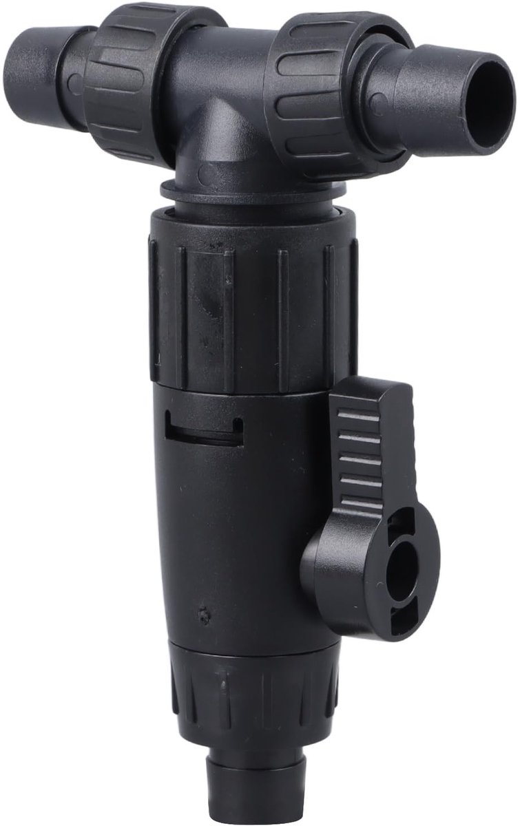 Dailygoods- Waterverversingsklep 3-weg Ontwerp - Aquariumkraanmondstuk - Connectoren voor 12/16 Mm Slang - Duurzaam Kunststof - Draagbaar en Ruimtebesparend - Aquariumkraan