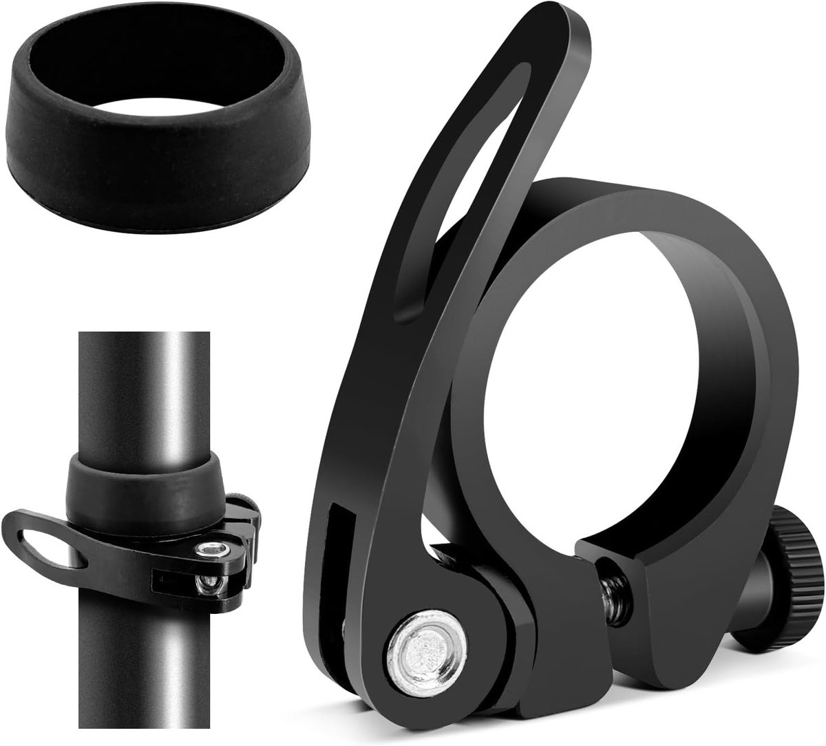 Snelle Bevestiging van Fiets Zadelpunt 31.8 mm Aluminium Klem met Stofbescherming voor MTB en Racefietsen