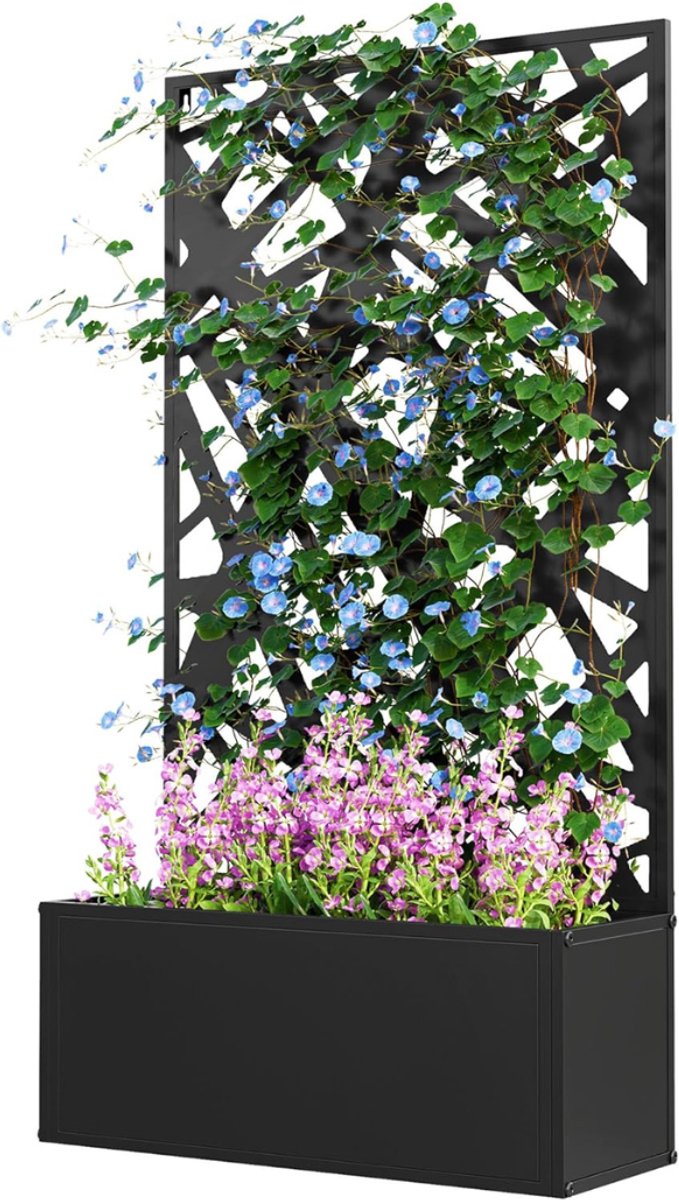 Plantenbak Met Klimrek - Bloembak - Plantenrek