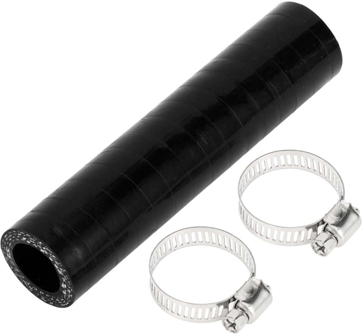 Dailygoods- Koelmiddelslang 127 mm - Siliconenslang - Zwart - Binnendiameter 18 mm - Meerlaags weefsel - Temperatuurbestendig tot 300℃