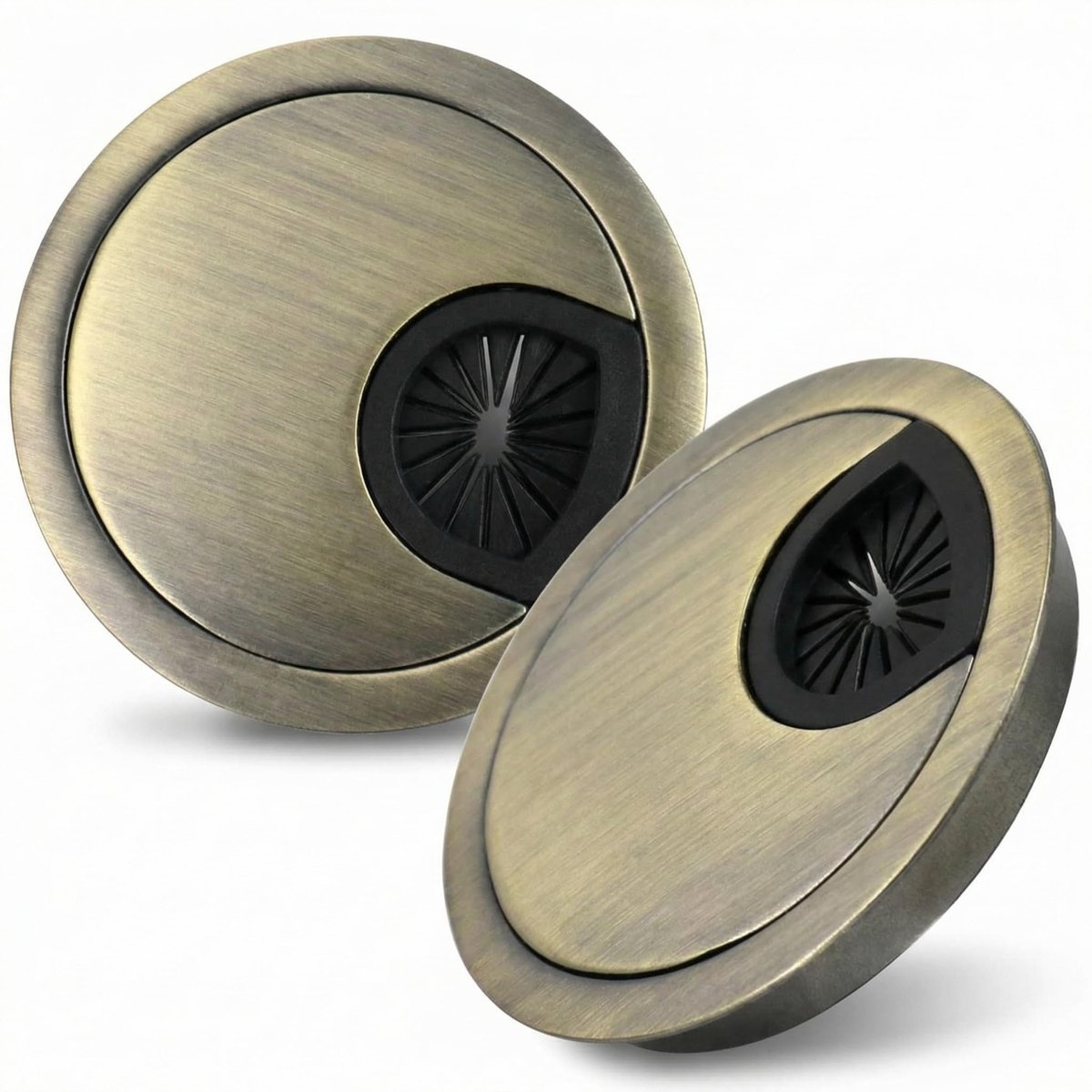 SMOAKEZ- Kabeldoorvoer 60mm - Zinklegering - Stofafdichting - Duurzaam - Modern Design - Afmeting: 68mm diameter - Kabeldoorvoerpunt