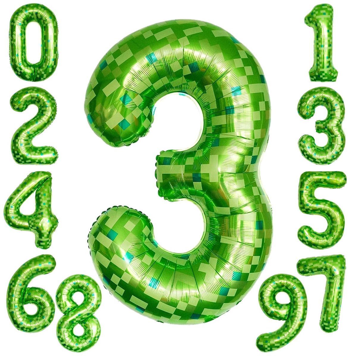 SMOAKEZ - Groene Folieballon Cijfer 4 - 101 cm - Heliumballon voor 4e Verjaardag