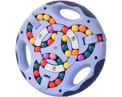 Rotating Vinger Cube - Intelligentiespel, IQ Spel, Decompressie Puzzel Speelgoed voor Kinderen, Tieners en Volwassenen, Anti-Anxiety Speelgoed in Blauw