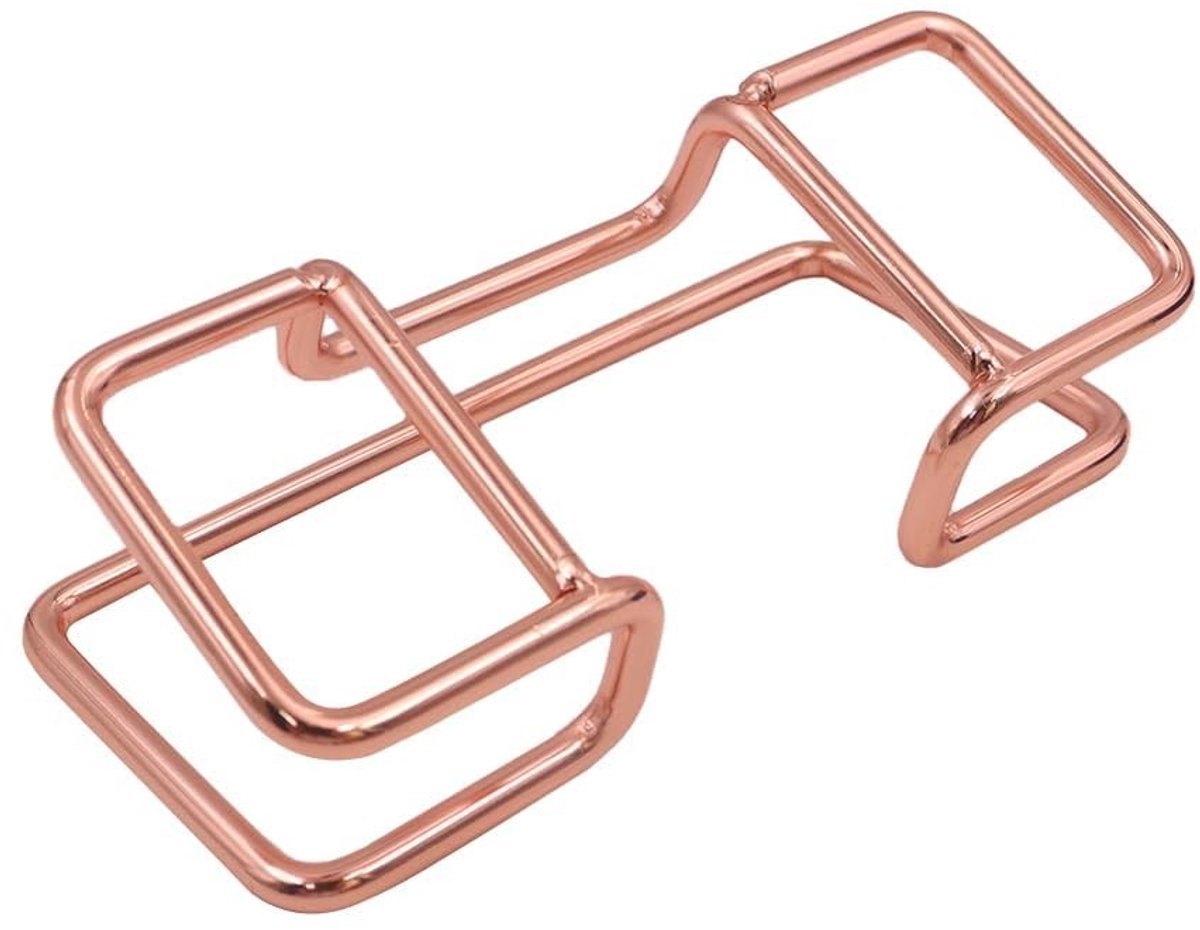 Dailygoods- Visitekaarthouder Goudkleurig - Metalen Kaarthouder - Naamkaartorganizer - Bureaubenodigdheden - Elegant Design - Geschikt voor Kantoren - Kaartjeshouder