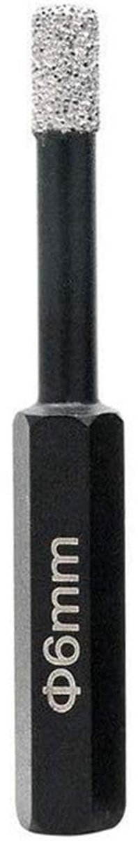 Dailygoods - Diamant Gat Snijder - 6mm Boor - Voor Glas en Tegels - Hoogwaardige Kwaliteit - Harde Materialen - Efficiënt Snijden - Geschikt voor Doe-...