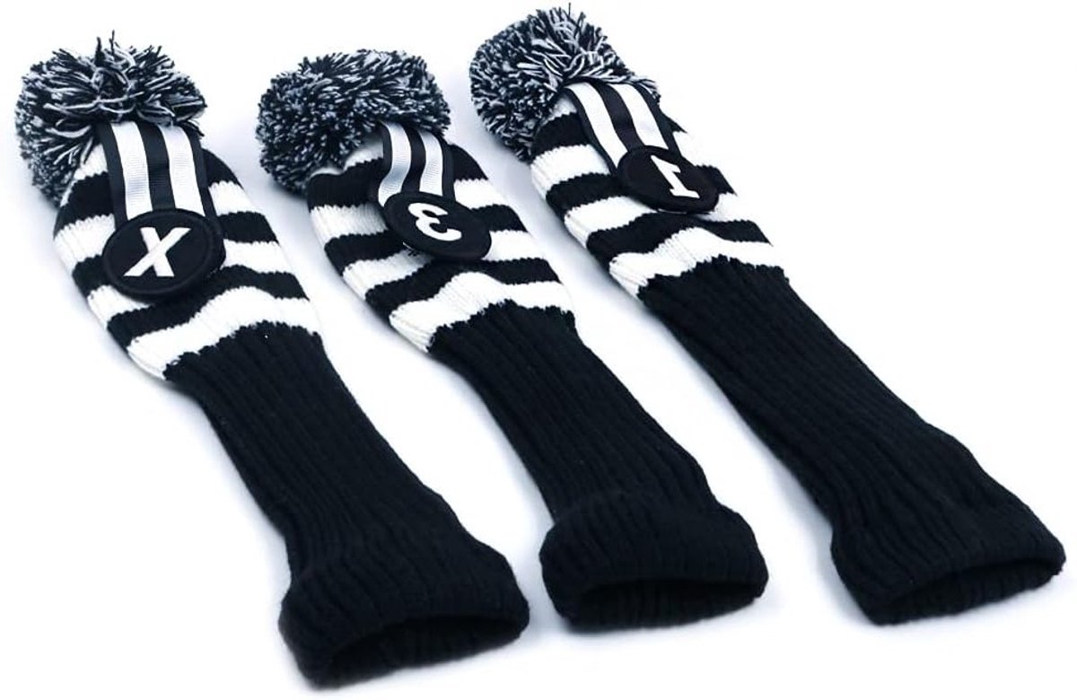 Set van 3 Golfclub Hoofdkappen Geschikt voor Driver (460cc) en Fairway - Ideale Bescherming voor je Golfclubs