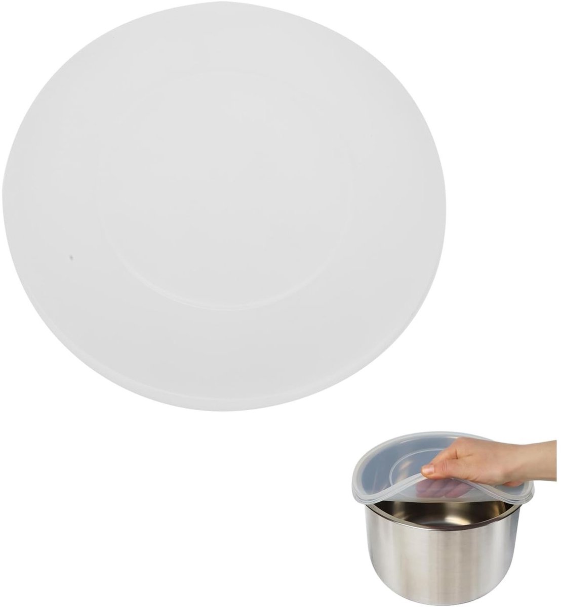 Dailygoods- Pannendeksel 24 cm - Silicone Pannendeksel Houder - Vervangingsonderdeel - Geschikt voor Drukpan - Voedselveilig Materiaal - Lichtgewicht 223g