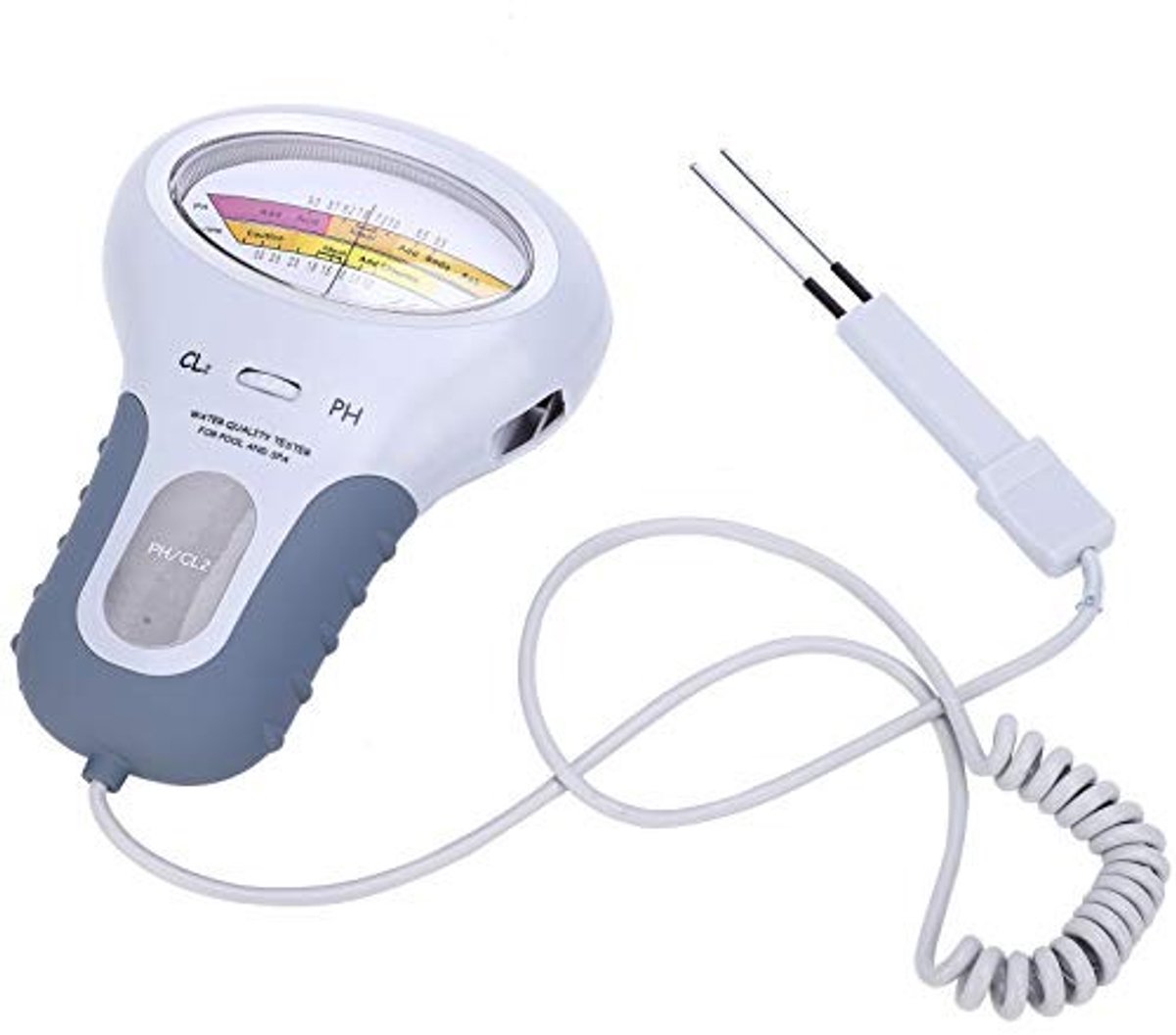 Dailygoods - Chloor en pH-Tester - Waterkwaliteitsanalysator - Elektronisch - Zwembad - Tester voor zwembadwater - Geschikt voor alle zwembaden