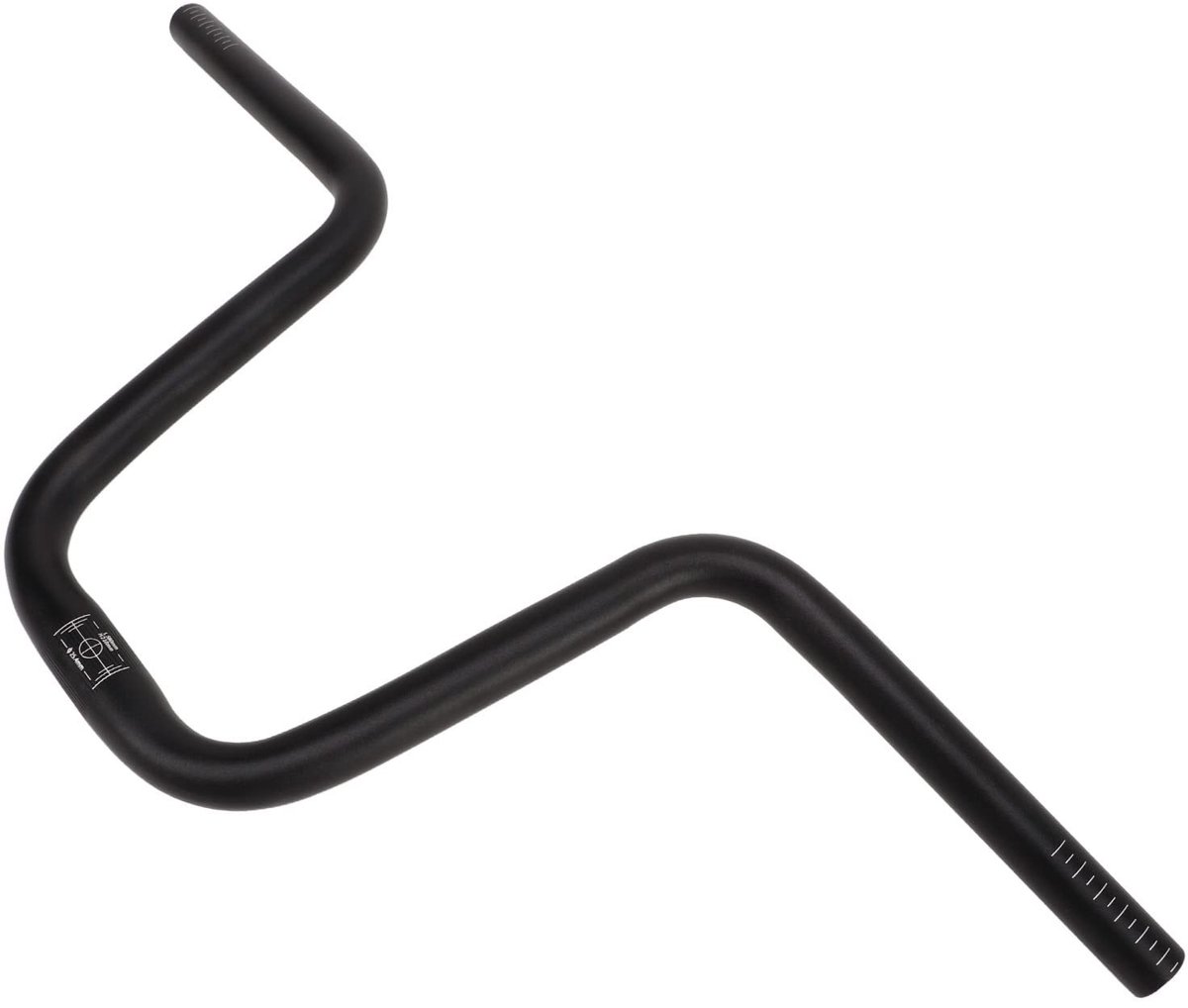 Dailygoods- Riser Bar Extra Lang - Aluminiumlegering - Antivibratie - Antislip - Ergonomisch - 25,4 mm x 580 mm - Fietsstuur