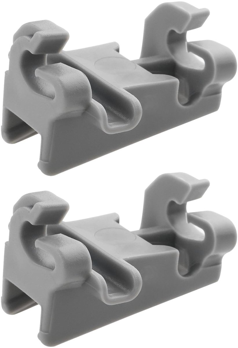 Dailygoods- Bevestigingslagers 2 Stuks - Vervangend Onderdeel - Compatibel met Siemens/Bosch/LG - OEM-nummers 00611474/1559846 - Voor Vaatwasser - Grijs - Vaatwasseronderdelen