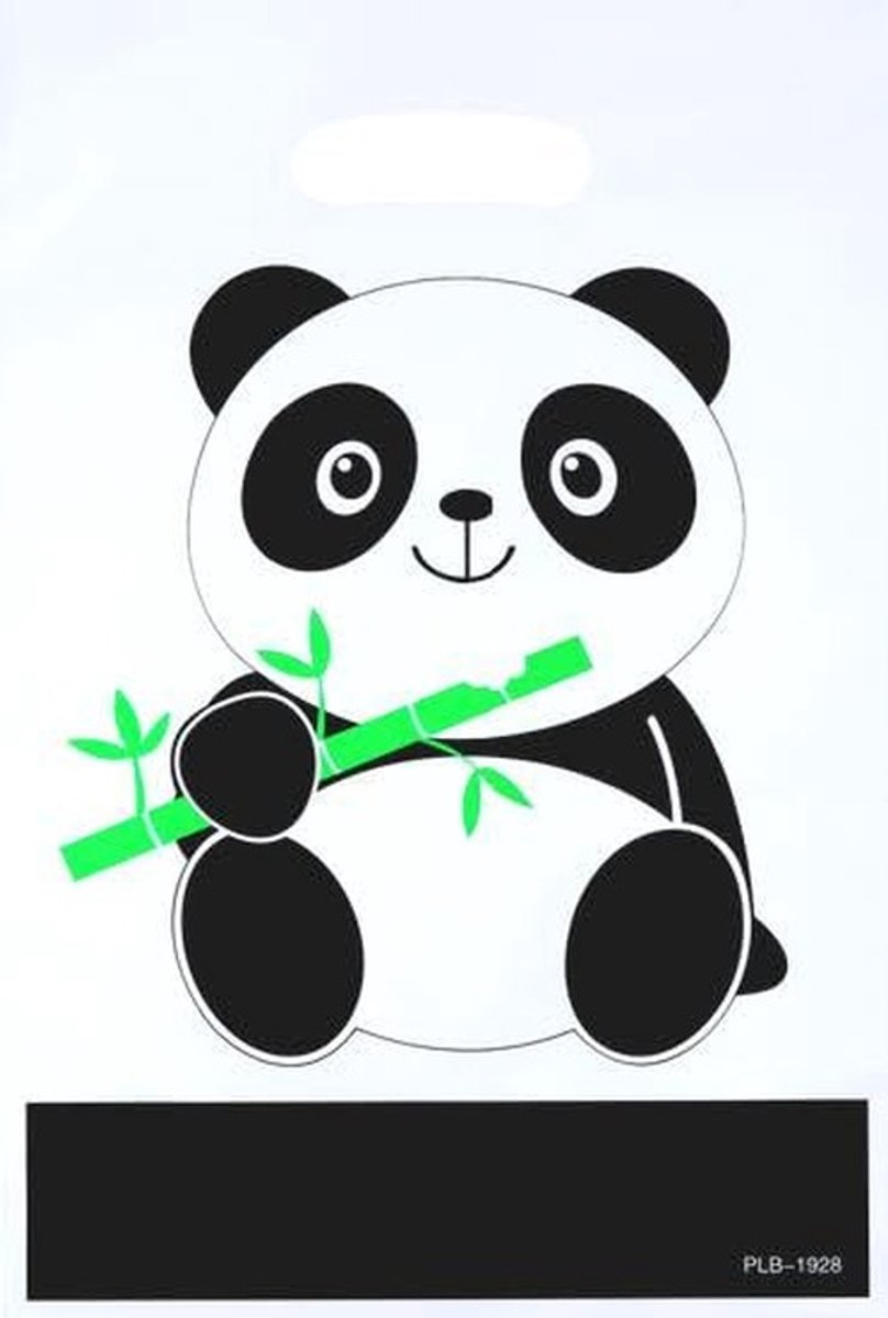 Dailygoods- Geschenkzakjes 30 Stuks - Herbruikbare Snoepzakjes - Multifunctionele Cadeautasjes - Panda-Thema - Feestverpakking - Afmetingen 25x16,5 cm - Cadeautas