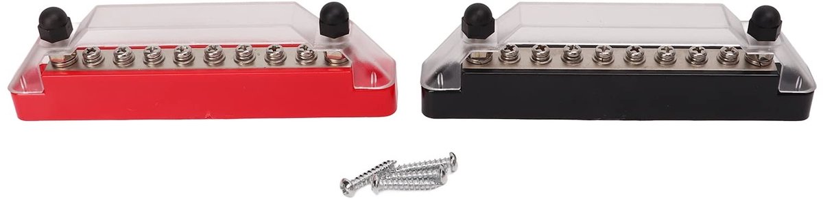 Dailygoods - Power Distribution Block - 150A Marine Terminal - 10 Aansluitpunten - Betrouwbare elektriciteitsverdeling - Geschikt voor boten - Ideaal...
