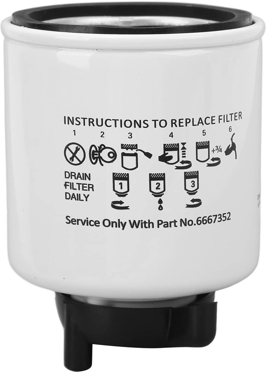 Dailygoods- Brandstoffilter Professioneel - Waterafscheider - Vervangingsfilter - Compatibel met Baldwin BF1257 - Robuuste Constructie - Duurzaam Materiaal