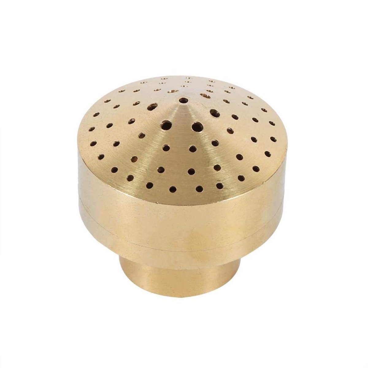 Dailygoods- Sproeikop Messing - Waterfontein Tuinsproeier - Vijversproeier - Zwembaddecoratie - Verbindingsgrootte 3/4" - Afmetingen 2,8 cm x 5 cm